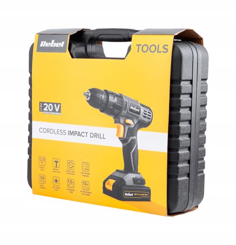 Wkrętarka akumulatorowa wiertarka UDAROWA 20V 2A na Arena.pl