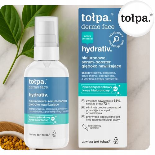 Hialuronowe Serum-Booster Silnie Nawilżające Przeciw Zmarszczkom 75ml Tołpa na Arena.pl