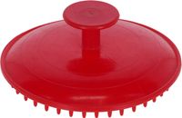 Zgrzebło z wypustkami gumowymi, czerwony, Covalliero