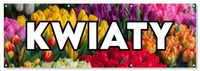 BANER reklamowy plandeka reklama bukiety KWIATY płot ogrodzenie 150 cm
