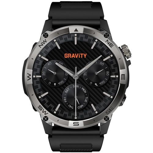 smartwatch gravity czarny pasek + bransoleta gt46-1 na Arena.pl