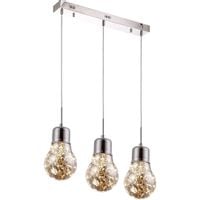 Lampa wisząca BULB ML136 szklana zwis LED 15W 3500K listwa przezroczyste