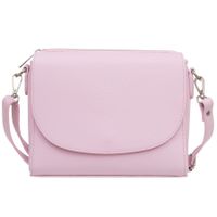 VERA PELLE torebka damska skórzana listonoszka 3 komorowa V020 różowa