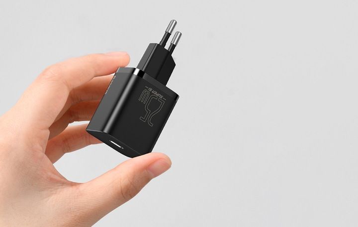 BASEUS ŁADOWARKA SIECIOWA KOSTKA ZASILACZ USB-C PD 25W Z KABLEM USB-C 1M zdjęcie 5