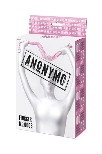 anonymo flogger, pu leather, pink, 64 cm na Arena.pl
