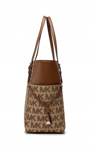 Michael Kors Torebka Voyager 30T2GV6T4I Brązowy zdjęcie 3