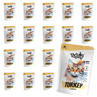MOKRA KARMA DLA KOTA TufTuf Saszetka mielonka z indykiem ZESTAW 20x100g