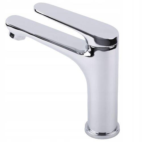 Bateria umywalkowa stojąca chrom srebrna łazienkowa kran do umywalki YOKA na Arena.pl