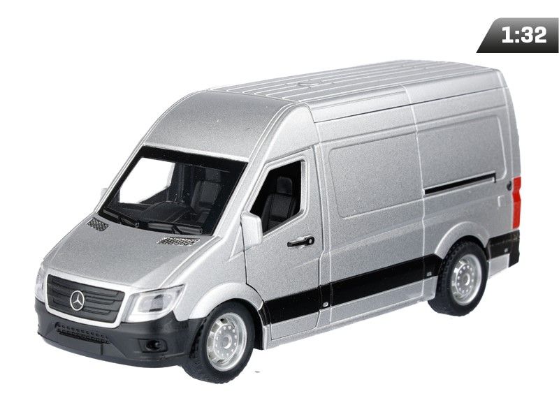 Model 1:32, Mercedes-Benz Sprinter, srebrny zdjęcie 1