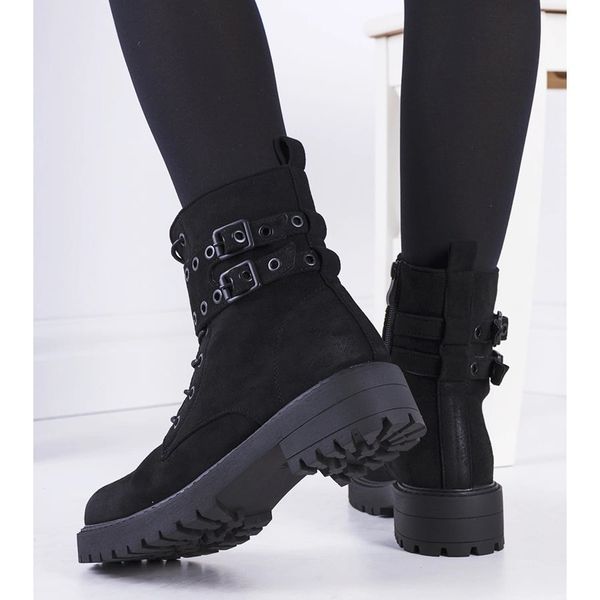 Czarne traperki r.36 zdjęcie 3