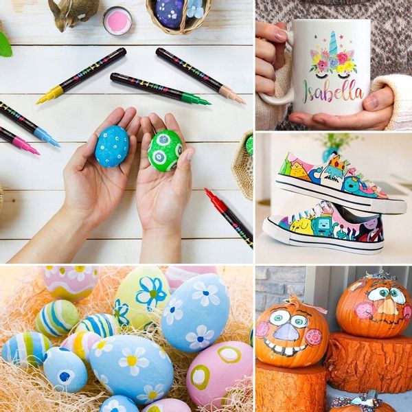 Pisaki do malowania ceramiki 12 kolorów RATEL zdjęcie 7