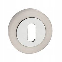 SZYLD DOLNY OKRĄGŁY CHROM SATYNA NA KLUCZ