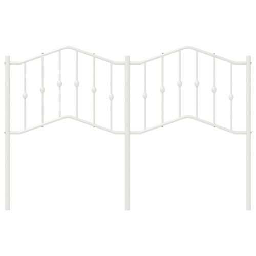 Metalowe wezgłowie, białe, 140 cm na Arena.pl