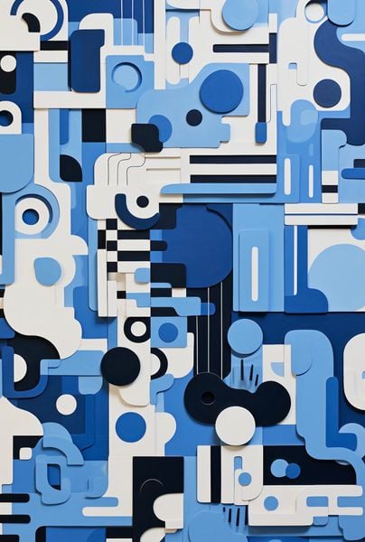 Plakat 61x90,5cm Niebieski Labirynt zdjęcie 1