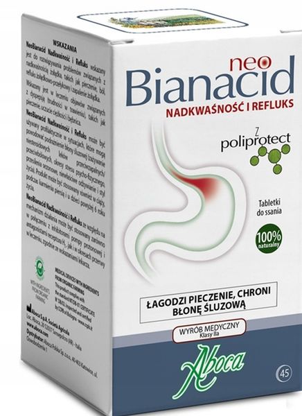 Neo Bianacid Zgaga Refluks Niestrawność 45 tabl zdjęcie 2