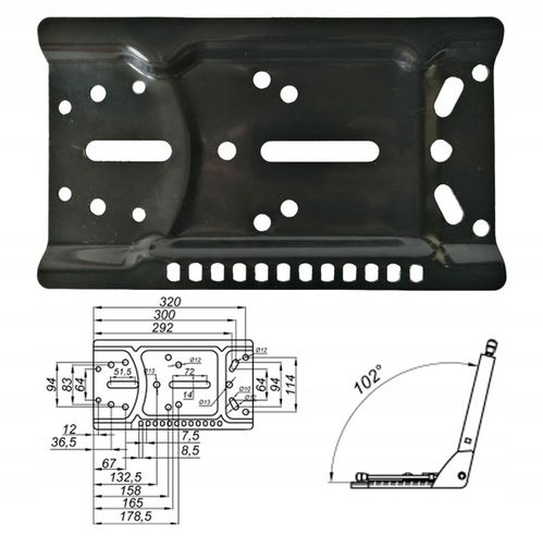 SIEDZENIE DWUCZĘŚCIOWE Z PODSTAWĄ C-330 C-360 360-3P CZARNE UNIWERSALNE URS na Arena.pl