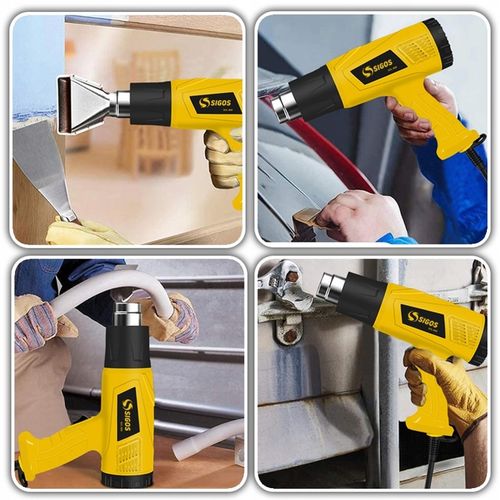 OPALARKA ELEKTRYCZNA Z REGULACJĄ 2 BIEGI LCD 60-650°C 2200W MOCNA +4 na Arena.pl