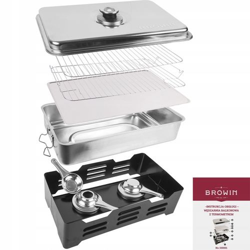 Wędzarnia Balkonowa ZESTAW Stalowa Do Ryb Serów Wędlin Zrębki Paliwo na Arena.pl