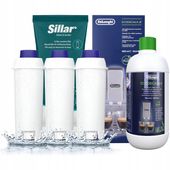 Odkamieniacz Delonghi Ecodecalk 500ml + 3x filtr wody do ekspresu Delonghi