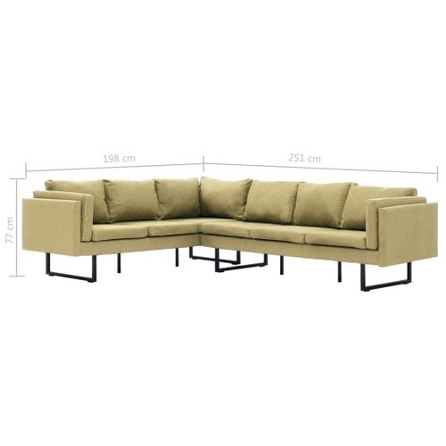 Sofa Narożna, Zielona, Materiałowa na Arena.pl