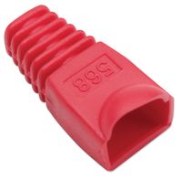Osłonka Wtyku RJ45 6.2mm Czerwona 10 sztuk