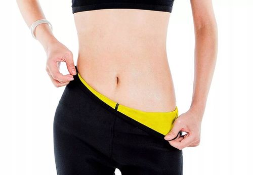 SPODNIE ODCHUDZAJĄCE FITNESS NEOPRENOWE SPODENKI DO ĆWICZEŃ CAPRI S/M na Arena.pl