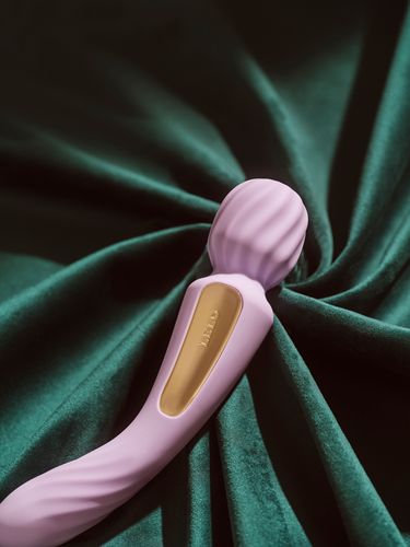 podwójny wibrator różdżka sterowany aplikacją switch soft pink lelo na Arena.pl