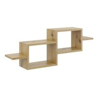 Półka ścienna, wisząca, 95x18x35 cm, dąb artisan, mat | TYLETEGOTU