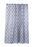 Zasłona prysznicowa CLUB szara 180 200 cm wzór poliester fra