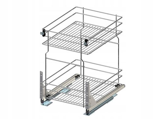 KOSZ CARGO MINI DOLNE PODBLATOWE 2 PÓŁKI 300 CICHY DOMYK WYSUW CHROM na Arena.pl