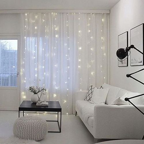 KURTYNA ŚWIETLNA 200 LED DRUCIKI 2x2m BIAŁY CIEPŁY 200L USB PILOT na Arena.pl