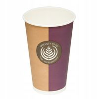 Kubeczki papierowe do kawy + wieczka jednorazowe 400ml napoje zimne gorące