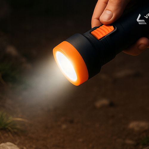 Latarka LED Vergionic z akumulatorem Li-ion 300 mAh miniUSB 2xLED na Arena.pl