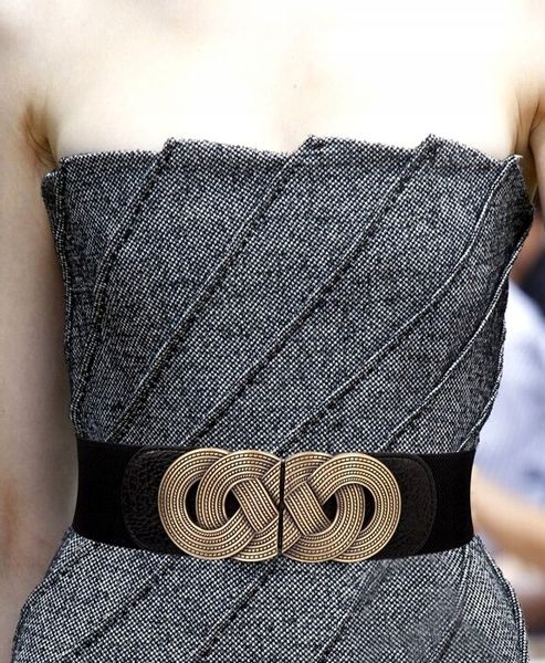 Pasek Retro Szeroki Damski Do Sukienki Elastyczny zdjęcie 8