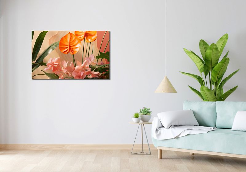 Obraz 100x60cm Pomarańczowy Raj zdjęcie 2