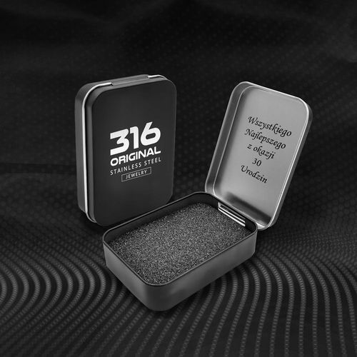 SREBRNY ŁAŃCUSZEK PANCERKA STAL + NIESMIERTELNIK na Arena.pl