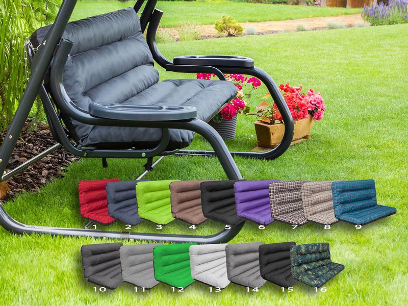 Poduszka ANIA na Huśtawkę, Ławkę Ogrodową 150cm, WODOODPORNA poducha zdjęcie 10