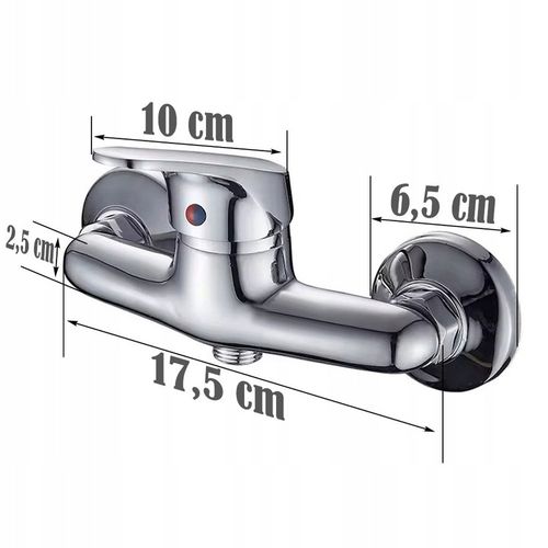 BATERIA PRYSZNICOWA NATRYSKOWA ŚCIENNA ŁAZIENKOWA WANNOWA KRAN DO WANNY na Arena.pl