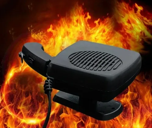 GRZEJNIK SAMOCHODOWY FARELKA NAGRZEWNICA DMUCHAWA NA SZYBE DO AUTA 12V 200W na Arena.pl