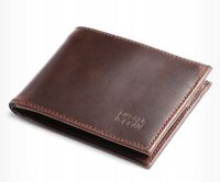 Buckle & Seam Bill Portfel skóra bydlęca brązowy