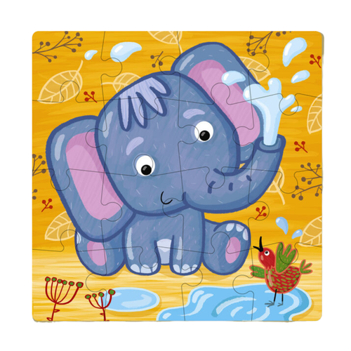 Puzzle Edukacyjne Dodo 16 Elementów Słonik Dla Dzieci 300162 na Arena.pl