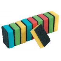 GĄBKI KUCHENNE ZESTAW 10szt. KOLOROWE GĄBKA KUCHENNA ZMYWAK KUCHENNY