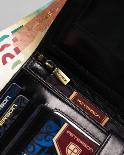 duży portfel męski bez zapięcia - peterson na Arena.pl