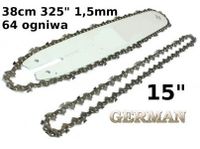 PROWADNICA 15'' 2x ŁAŃCUCH do piły piła Husqvarna