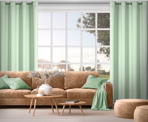 Stylowa zasłona na przelotkach RITA 140X250 matowa szałwiowa na Arena.pl