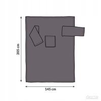 Koc Froster polar 145 cm x 205 cm szary