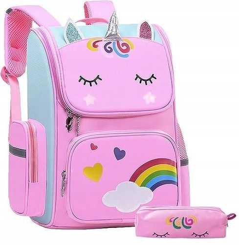 JEDNOROŻEC TORNISTER PLECAK SZKOLNY ZESTAW PIÓRNIK na Arena.pl