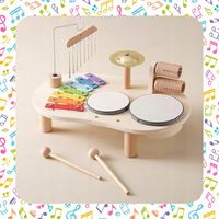 TABLICA MANIPULACYJNA SENSORYCZNA MUZYCZNA PERKUSJA CYMBAŁKI EDUKACYJNA XXL