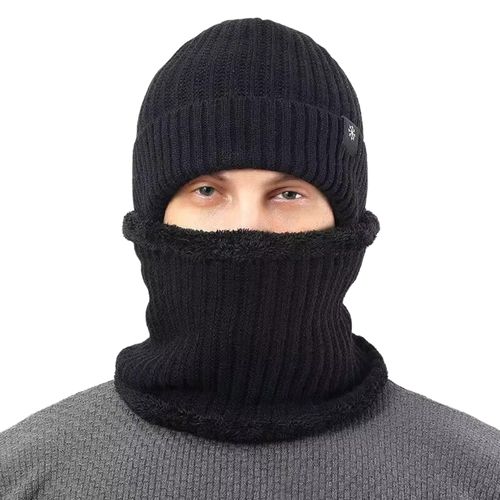 CZAPKA I KOMIN ZESTAW MĘSKA ZIMOWA DWUWARSTWOWA na Arena.pl