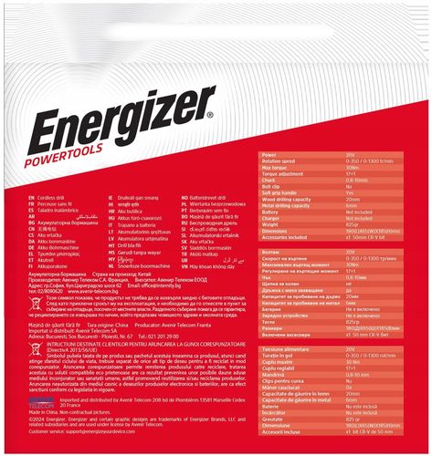 Wiertarko-wkrętarka ENERGIZER 3DR023 na Arena.pl